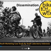 Dissemination of Bike to Work:Indonesian youth marketing case study