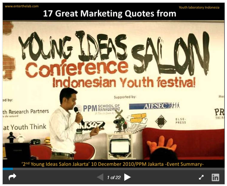 17 great youth marketing quotes from 2nd yis jakarta