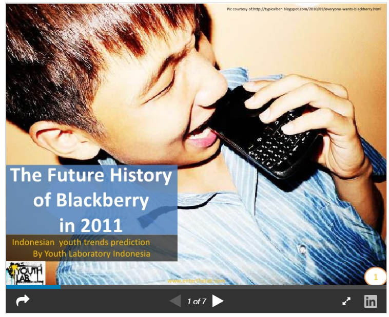 The future history of blackberry in 2011