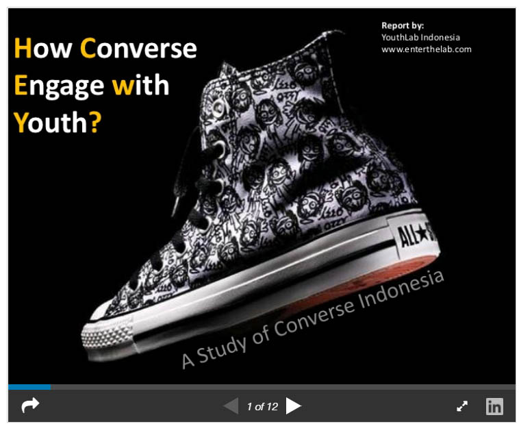 How converse are marketing with youth