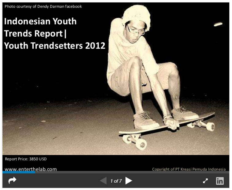 Indonesian Youth Trends Report: Youth trendsetters 2012