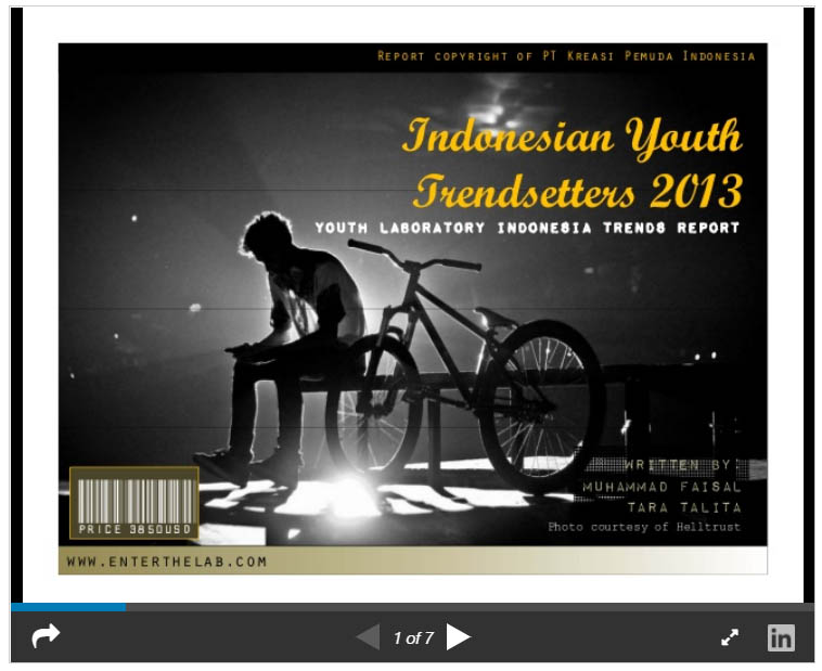 Indonesian Youth Trendsetters 2013